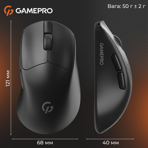 Фото - Миша бездротова ігрова GamePro Genesis Avenger Wireless Black (GM096B) 