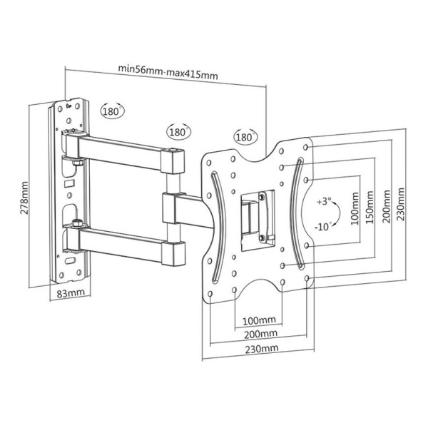 Фото - Уцінка - Кріплення для телевізора Brateck KLA27-223