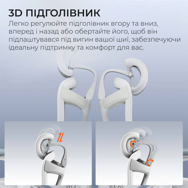 Фото - Крісло офісне Sihoo DORO C300 Pro Mesh White with footrest (DORO-C300-PRO-M102-JT)