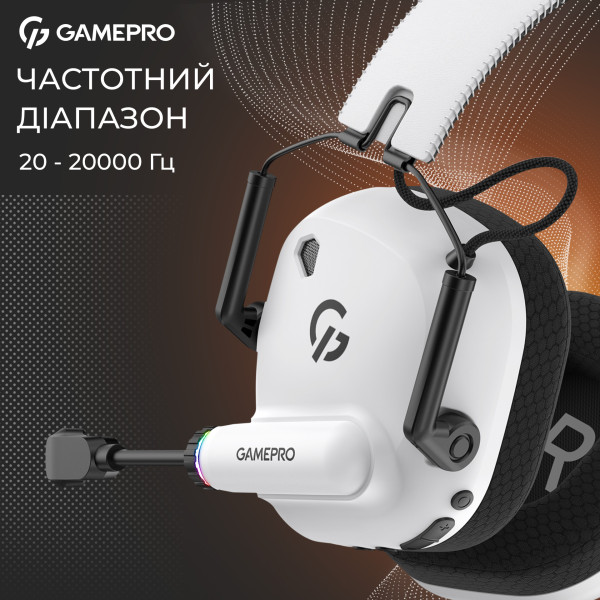 Фото - Гарнітура бездротова ігрова GamePro Genesis Mercury Pro (HSW120W)