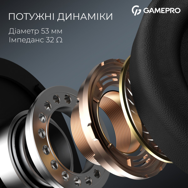 Фото - Гарнітура бездротова ігрова GamePro Asgard Skald (HSW160B)