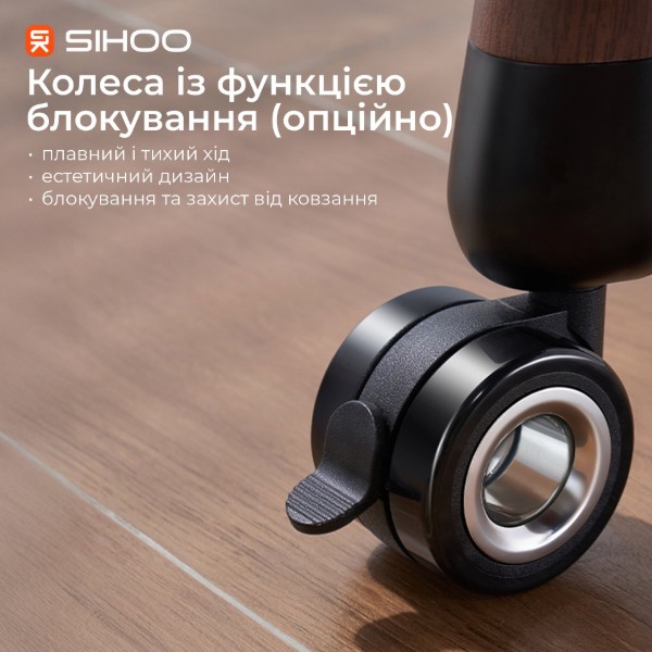 Фото - Стол с электрорегулировкой высоты Sihoo D07 1.6m Walnut/Black (D07B-101/D07J-101-AB)