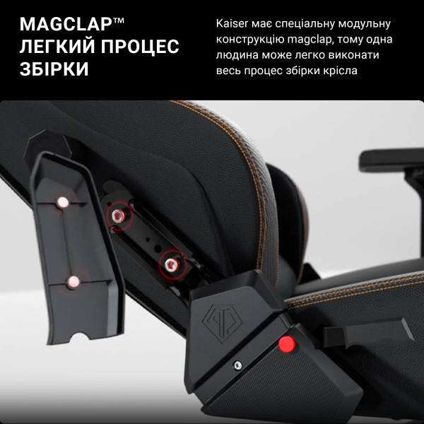 Фото - Крісло для геймерів Anda Seat Kaiser 3 Size L Grey Fabric (AD12YDC-L-01-G-PV/F)