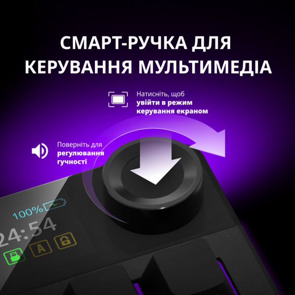 Фото - Клавиатура беспроводная игровая Lorgar KBP70TKLW Wireless TKL Mechanical Pro Black-Red (LRG-KBP70TKLW-BK-US)