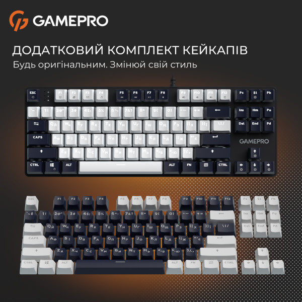 Фото - Клавиатура проводная GamePro Genesis Metallic Outemu Red Swithes USB Black (MK110B)