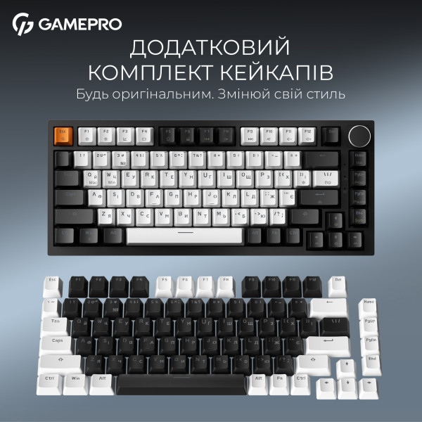 Фото - Клавіатура дротова ігрова GamePro Asgard Valhalla Max Magnetic Switches USB Black (MK160B MAX)