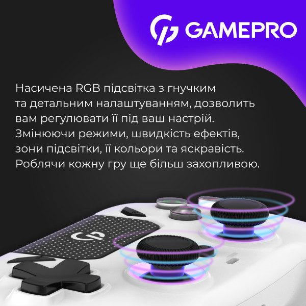 Фото - Геймпад GamePro GPS20W White