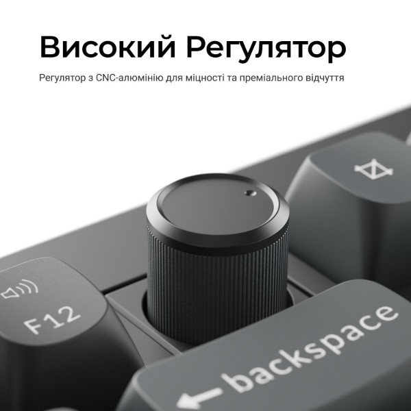 Фото - Клавиатура беспроводная Keychron V3 Ultra Red Switch Black RGB (V3U-D1-UA)