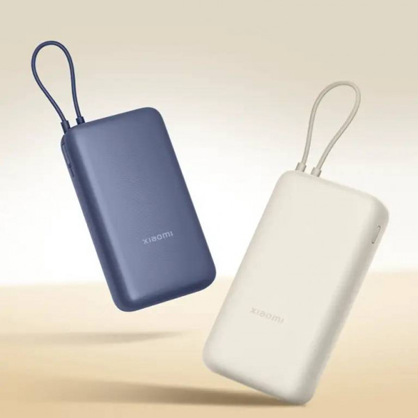 Фото - Батарея мобильная Xiaomi 20000mAh 33W (Integrated Cable) (BHR8975GL) Blue GL