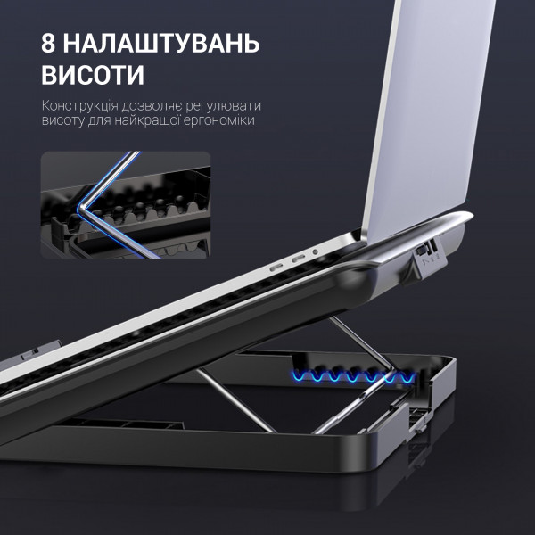 Фото - Підставка під ноутбук охолоджуюча OfficePro CP500S Silver