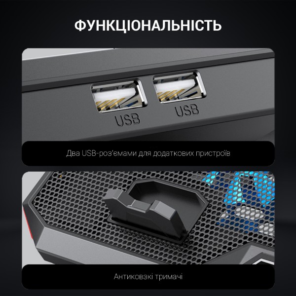 Фото - Підставка під ноутбук охолоджуюча GamePro CP890 Black