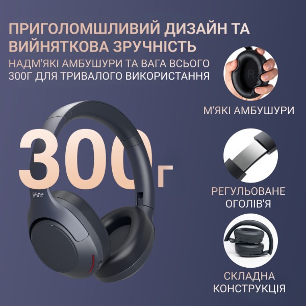 Фото - Гарнітура бездротова Fifine X3 Wireless Black