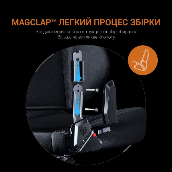Фото - Крісло для геймерів Anda Seat Phantom 3 Tiger edition Orange PVC Size L (AD18Y-14-OB-PV/C)