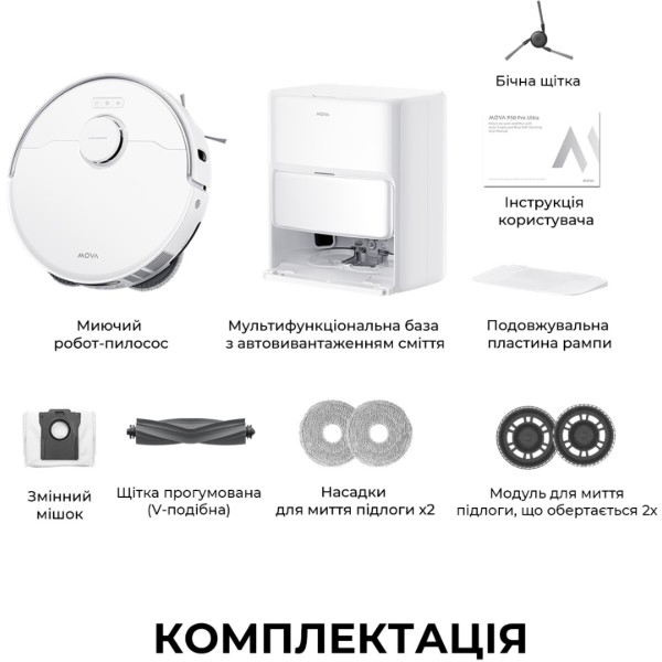 Фото - Робот-пылесос моющий Mova P50 ULTRA (RLP23SE)