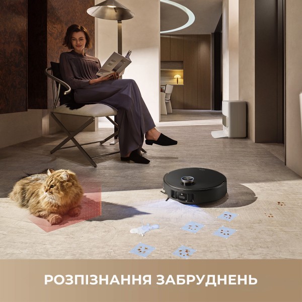 Фото - Пилосос робот миючий з базою Mova V50 Ultra Complete Black (RLV72LE-1-bl)