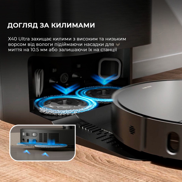 Фото - Робот-пылесос моющий Dreame Bot X40 Ultra Black (RLX63CE-Bl)