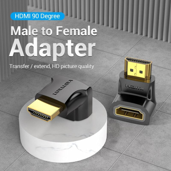 Фото - Перехідник HDMI Vention HDMI F HDMI M (AIOB0)