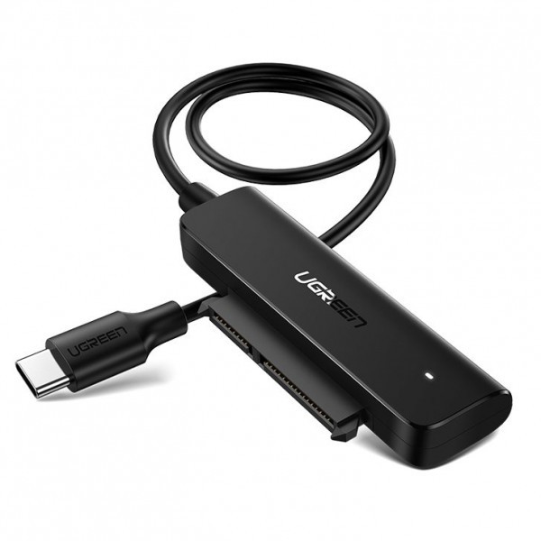 Фото - Кабель USB Type-A - USB Type-A UGREEN CM321 USB 3.0 Type-C SATA III (F) Black (70610)