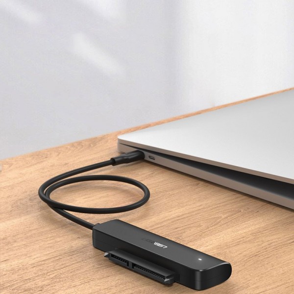 Фото - Кабель USB Type-A - USB Type-A UGREEN CM321 USB 3.0 Type-C SATA III (F) Black (70610)