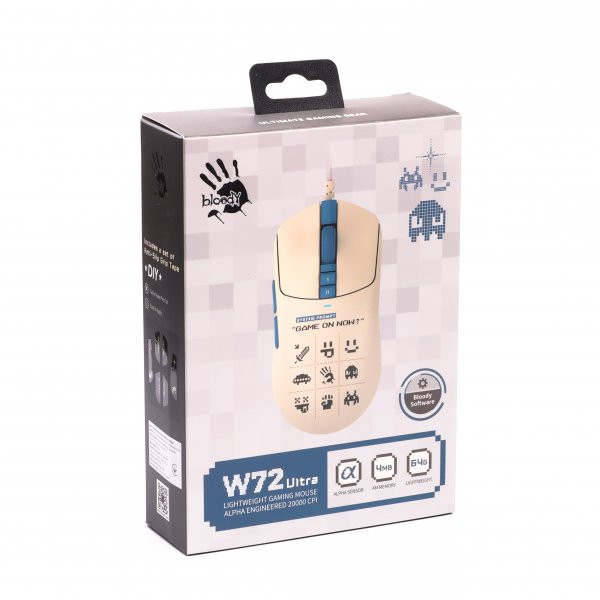 Фото - Мышь проводная игровая Bloody W72 Ultra Pixels Blue