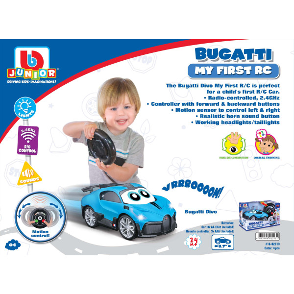 Фото - Радіокерована машинка Bb Junior Bugatti My First RC (16-92013)