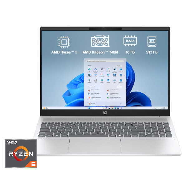 Фото - Ноутбук HP OmniBook 5 Laptop 16-bc1013ua (D41WSEA) Glacier Silver