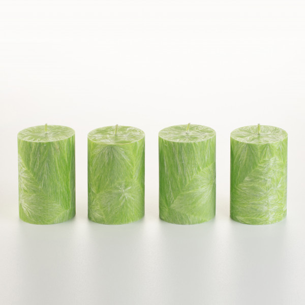 Фото - Свічка декоративна CandlesBio циліндр 70/100 мм Лайм (WP02 70/100)