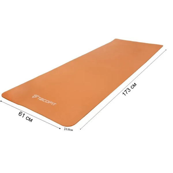 Фото - Коврик для йоги и фитнеса TECOFIT EVA Mat 173х61х6 мм Orange single color (TOP240214836/1)