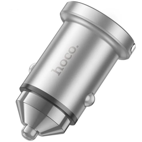 Фото - Автомобільний зарядний пристрій HOCO NZ10 Handy PD45W+QC3.0 car charger Silver (6942007601825)