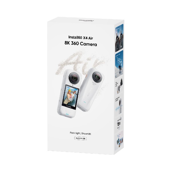 Фото - Экшн-камера Insta360 X4 Air Starter Bundle Arctic White (CINSAAFA/SE17)