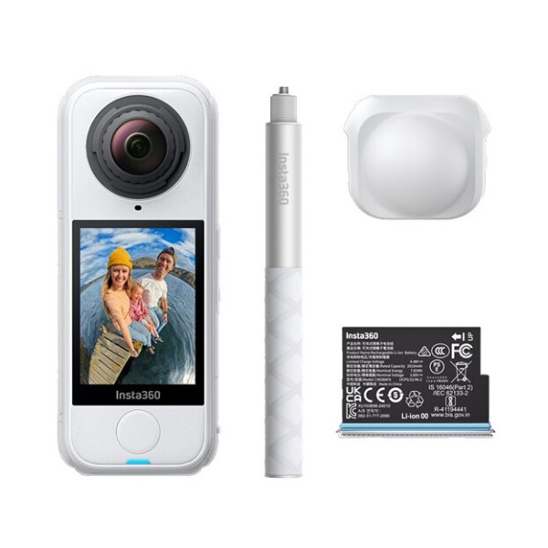Фото - Экшн-камера Insta360 X4 Air Starter Bundle Arctic White (CINSAAFA/SE17)