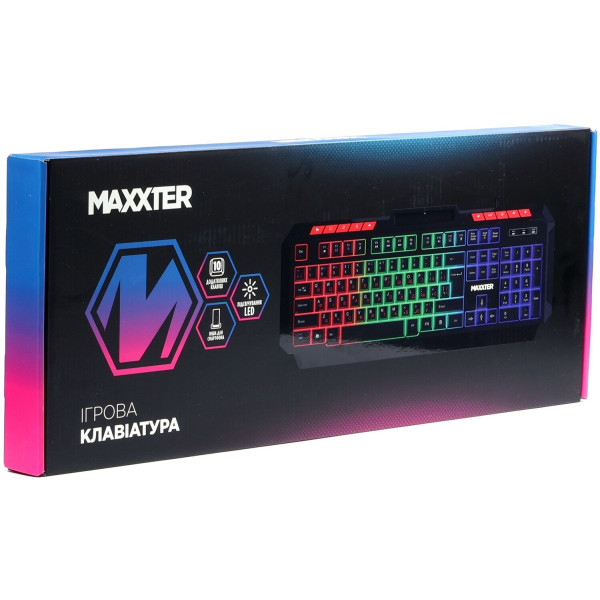 Фото - Клавиатура проводная игровая Maxxter KBG-UML-02B-UA