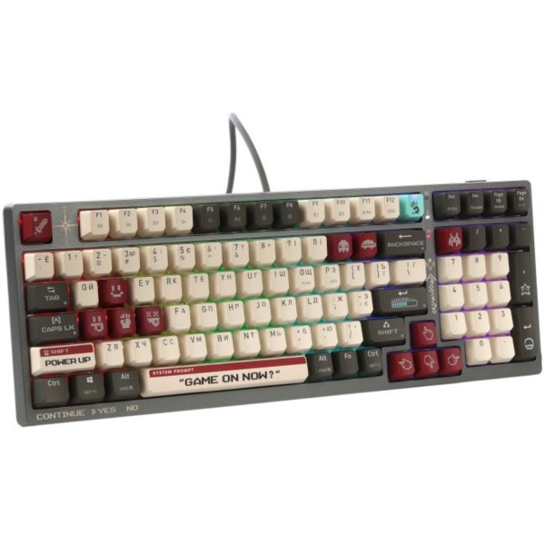 Фото - Клавіатура бездротова ігрова Bloody WS98 (Pixels Red)