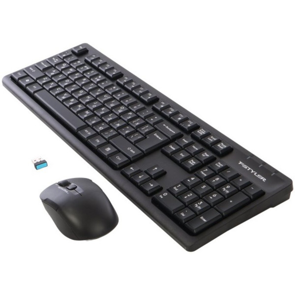 Фото - Клавіатура + миша бездротова A4tech FG1200S (Black)