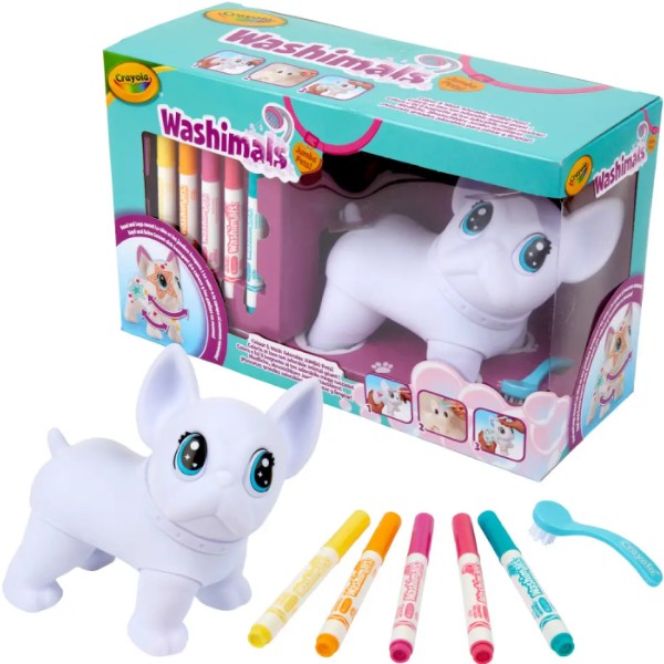 Фото - Набор для декупажа и росписи Crayola Washimals Пес-великан с фломастерами 5 шт. (74-0227)