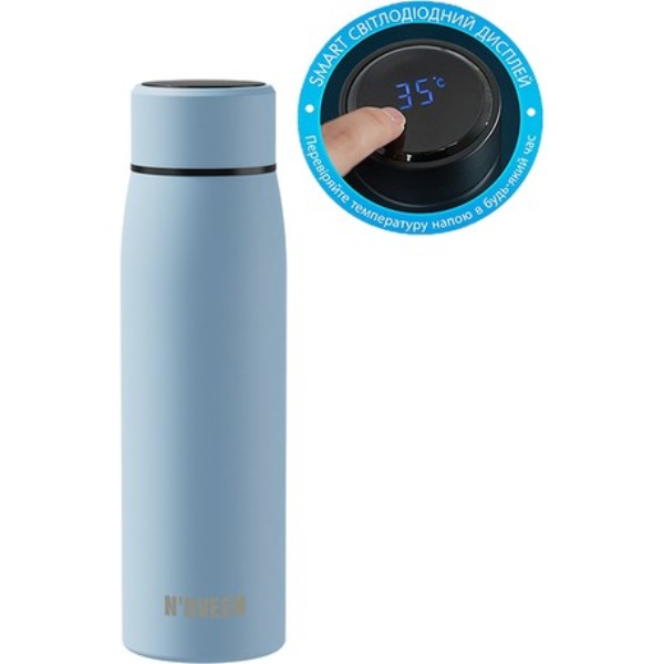 Фото - Термопляшка Noveen TB2217 Light Blue 380 мл Фото - Термопляшка Noveen TB2217 Light Blue 380 мл