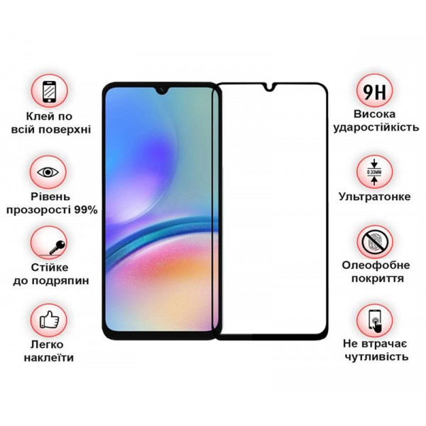 Фото - Захисне скло для смартфону BeCover for Samsung Galaxy A05 SM-A055/A05s SM-A057 Black (710157)