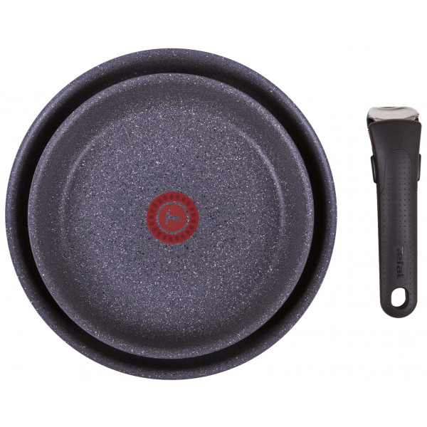 Фото - Набор сковород со съемной ручкой Tefal L6829072 Ingenio Mineralia Force 3 пр.