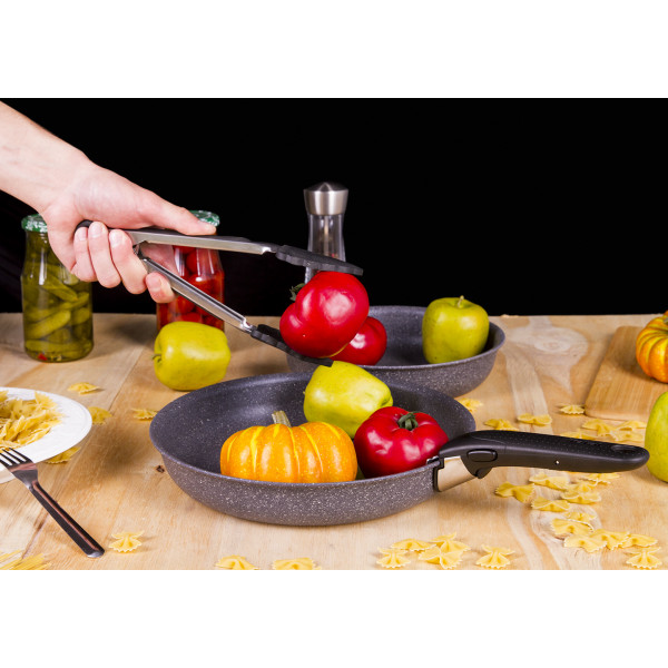 Фото - Набор сковород со съемной ручкой Tefal L6829072 Ingenio Mineralia Force 3 пр.
