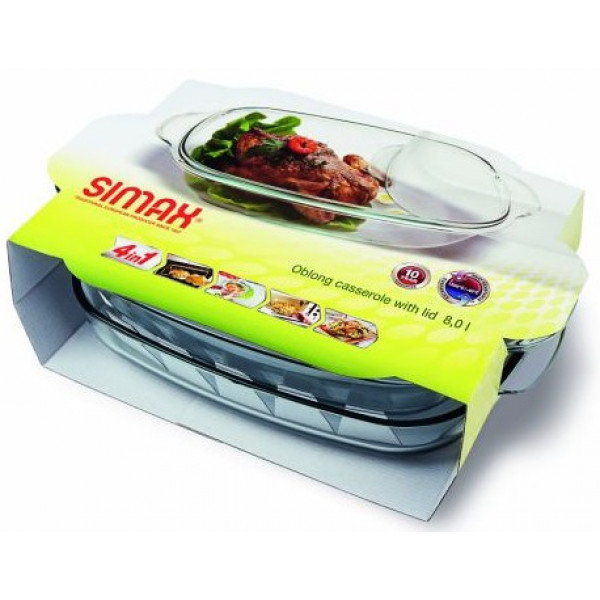 Фото - Форма для приготування Simax гусятниця 8 л з кришкою (s7296-7306)