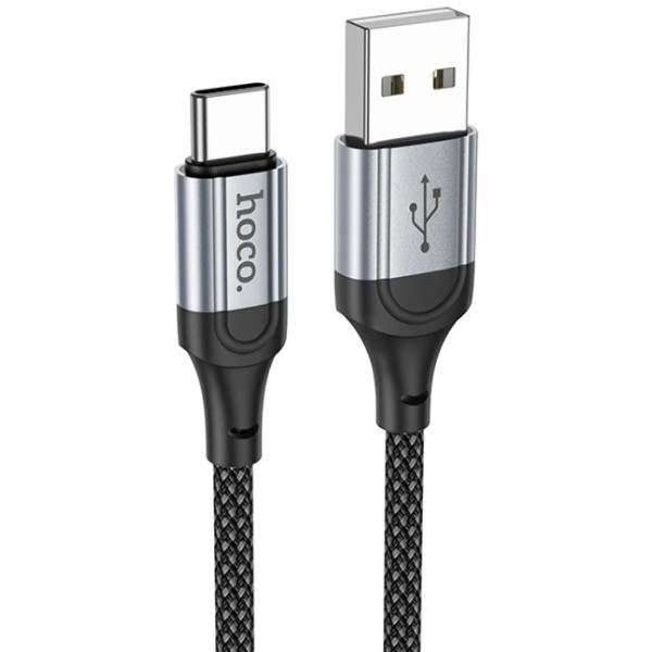 Фото - Кабель HOCO X102 USB to Type-C 3A, 1m Black (6942007608770)