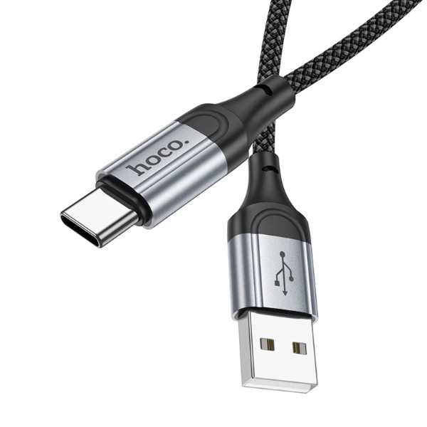 Фото - Кабель HOCO X102 USB to Type-C 3A, 1m Black (6942007608770)