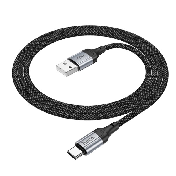 Фото - Кабель HOCO X102 USB to Type-C 3A, 1m Black (6942007608770)