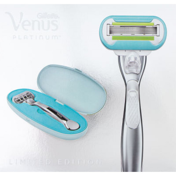 Фото - Подарочный набор для ухода за телом Gillette VENUS Platinum Бритва с 1 смен.касетой+2 Embrace смен.касеты+Дор.футляр