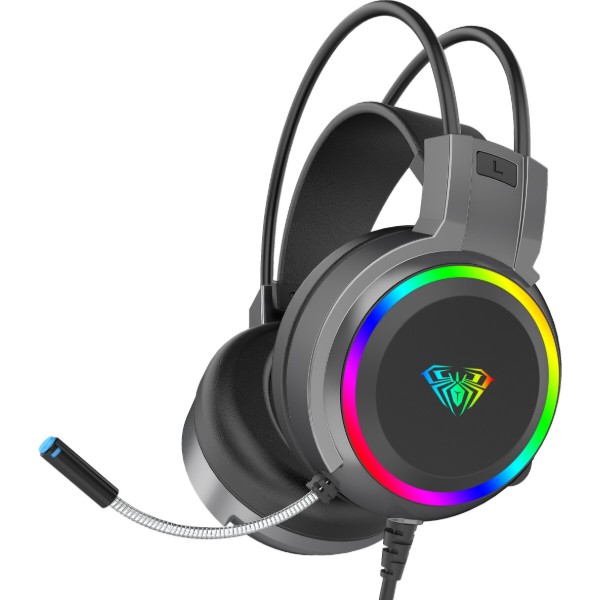 Фото - Гарнитура проводная игровая Aula S608 Wired Gaming Headset Black (6948391235509)