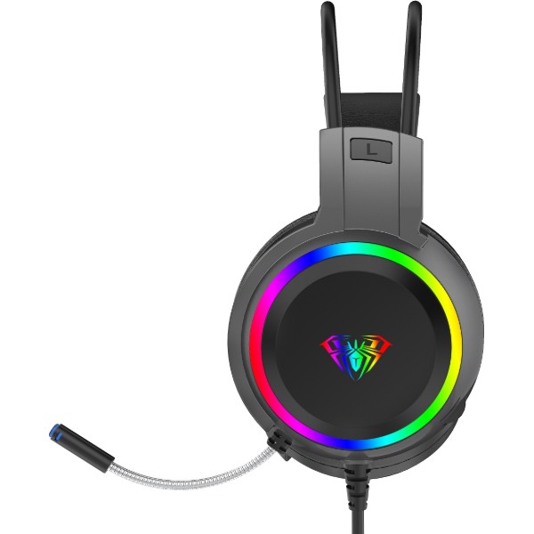 Фото - Гарнитура проводная игровая Aula S608 Wired Gaming Headset Black (6948391235509)
