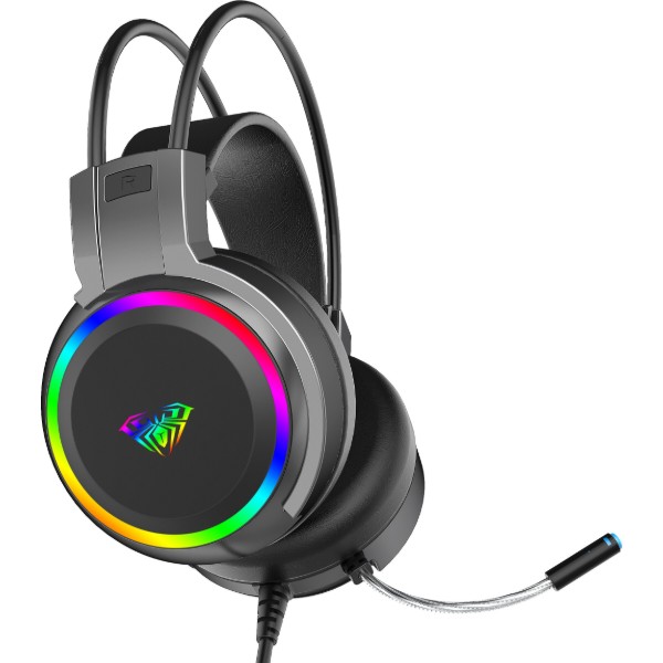 Фото - Гарнитура проводная игровая Aula S608 Wired Gaming Headset Black (6948391235509)