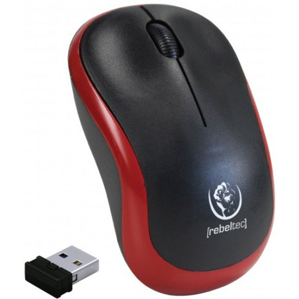 Фото - Миша бездротова Rebeltec Meteor Red/Black