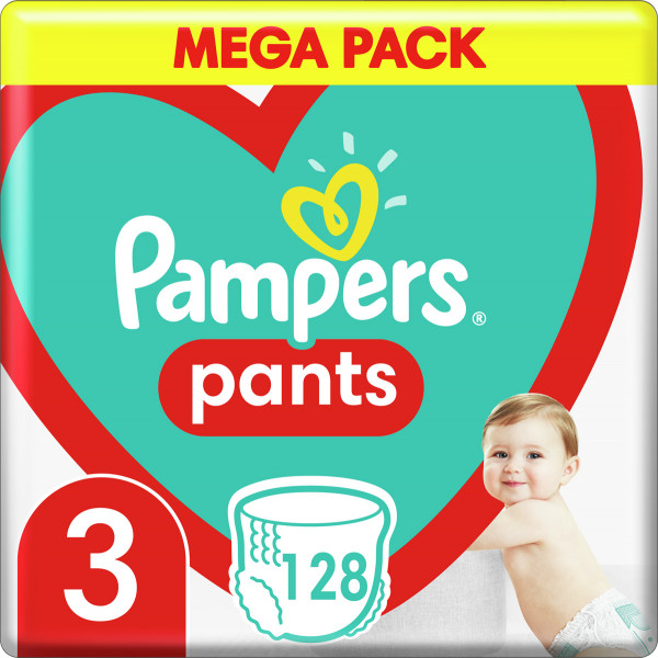 Фото - Одноразовые подгузники-трусики Pampers Pants Midi Размер 3 (6-11 кг) 128 шт. (8006540069417) Фото - Одноразовые подгузники-трусики Pampers Pants Midi Размер 3 (6-11 кг) 128 шт. (8006540069417)
