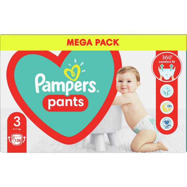 Фото - Одноразовые подгузники-трусики Pampers Pants Midi Размер 3 (6-11 кг) 128 шт. (8006540069417)